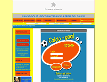 Tablet Screenshot of calcio-gol.it